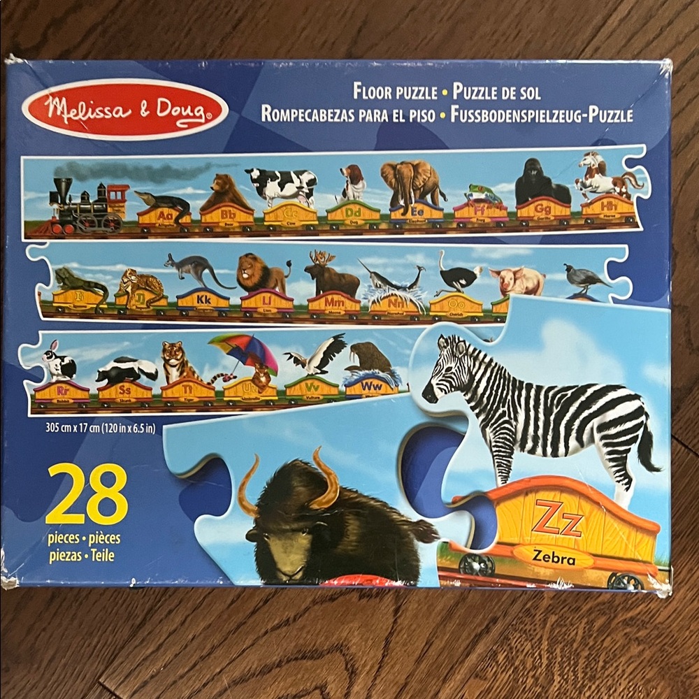 Melissa & Doug Animal Train Floor Puzzle 🧩